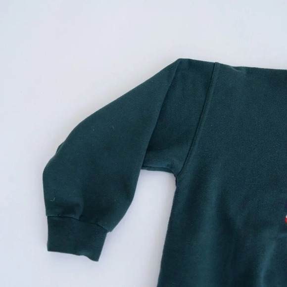 Vintage Northern  Getaway Green Fall Apple Crewneck Sweater M - Picture 8 of 10